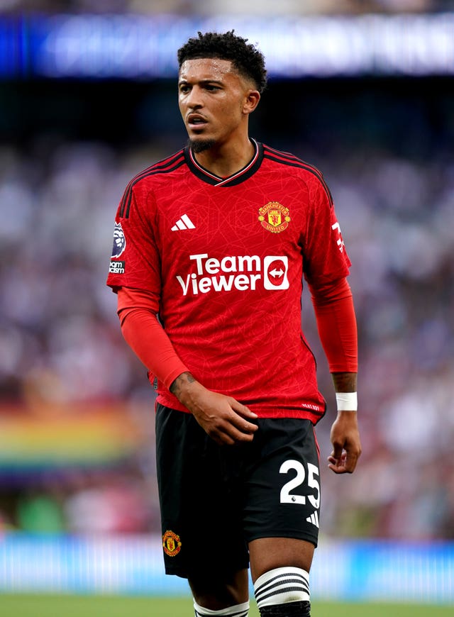 Jadon Sancho was one of a number of expensive acquisitions in the Manchester United squad at the end of the 2023 financial year