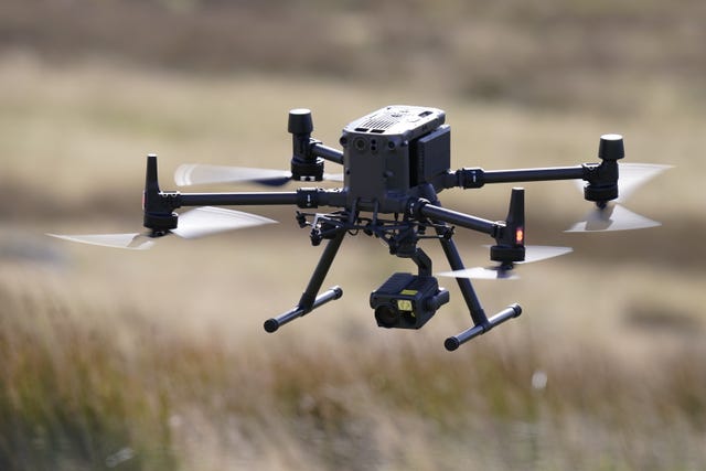 Police forces currently use quadcopter-style drones.