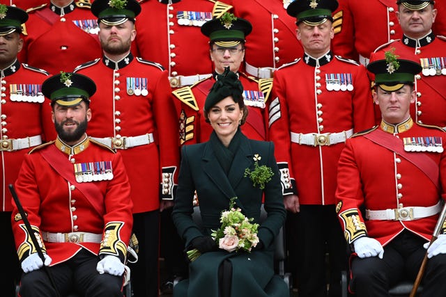 Royal visit to the Irish Guards