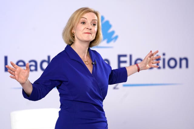 Liz Truss during a hustings event at the Holiday Inn, in Norwich North, Norfolk, as part of her campaign to be leader of the Conservative Party and the next prime minister