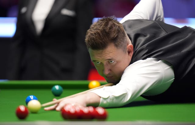 Kyren Wilson during his semi-final match against Judd Trump at the Masters