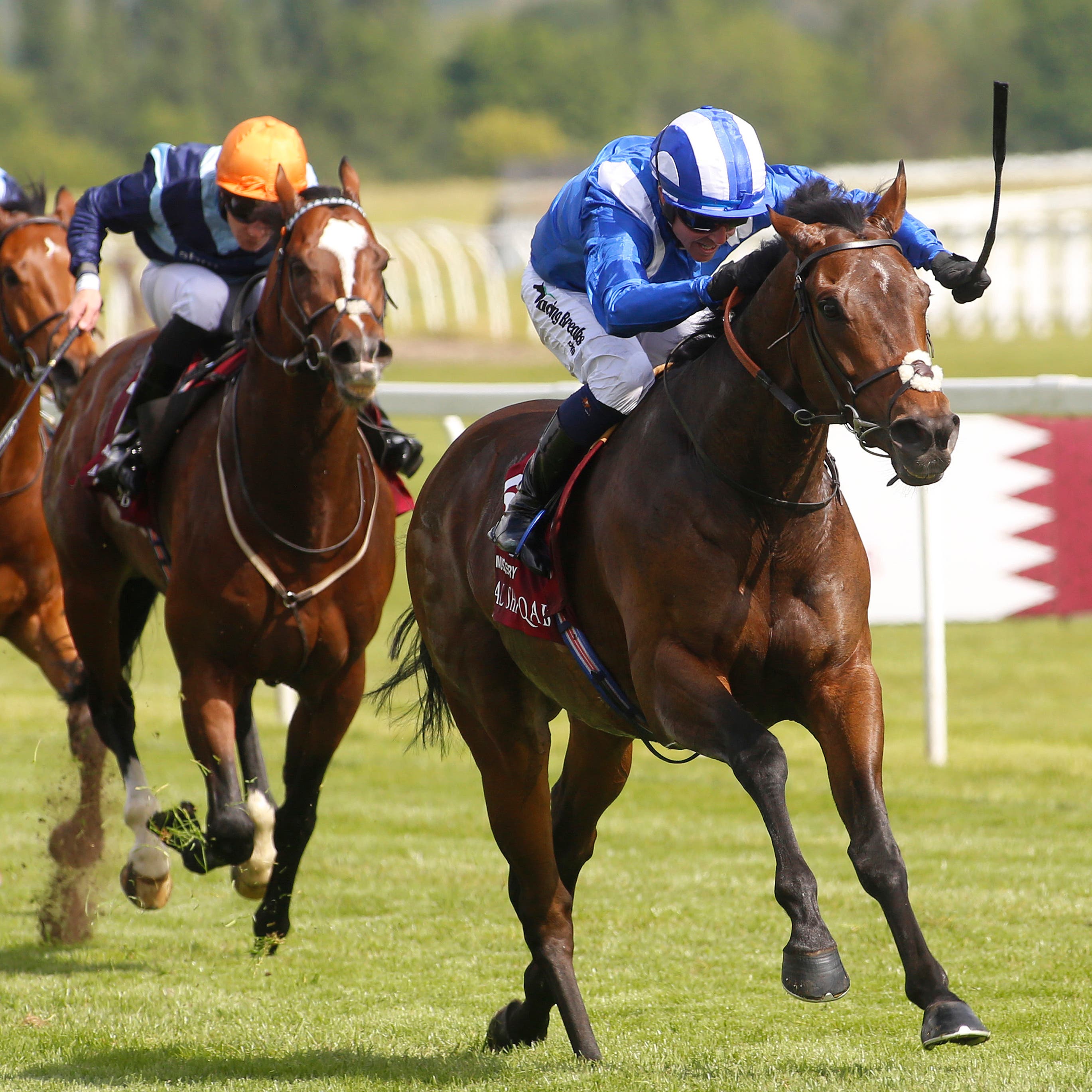 Mustashry landed a first Group One success in the Lockinge Stakes at Newbury