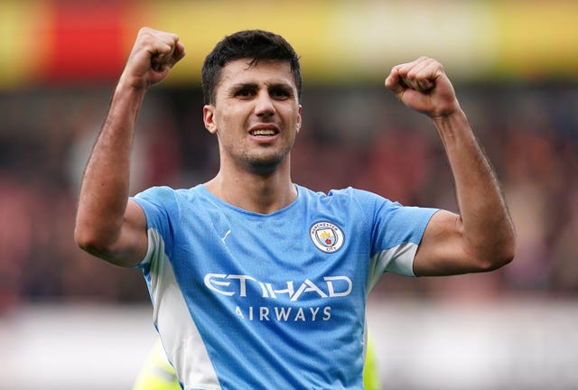 Rodri secured the win for City in stoppage time (John Walton/PA).