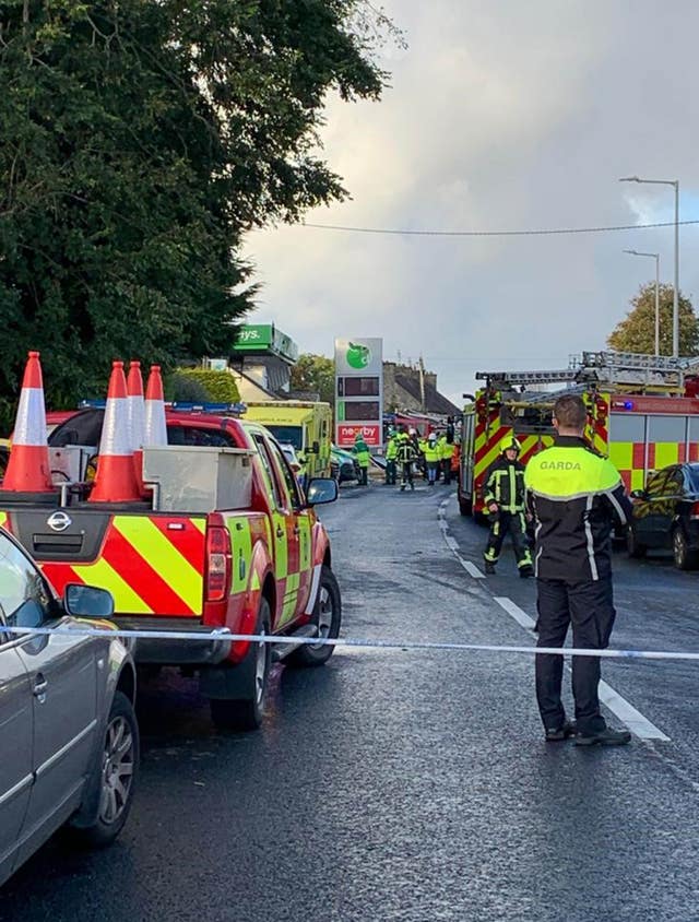 Explosion at Donegal service station