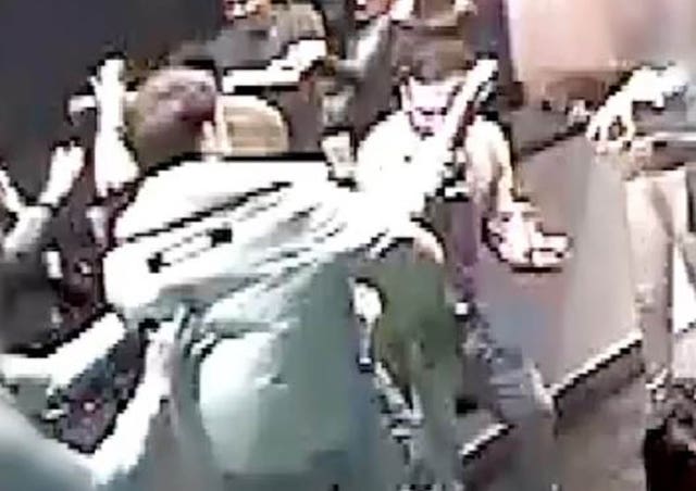 CCTV of the incident 