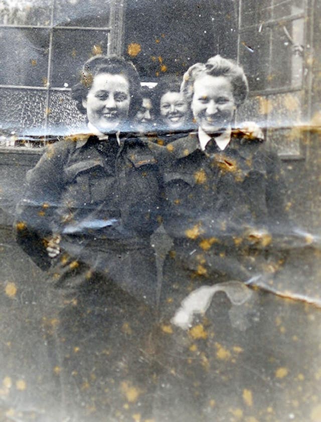 Peggy Terry (front right) while serving during World War Two (Family handout/PA)
