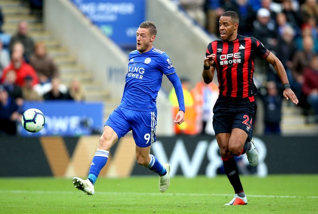 Jamie Vardy wrapped up victory for Leicester