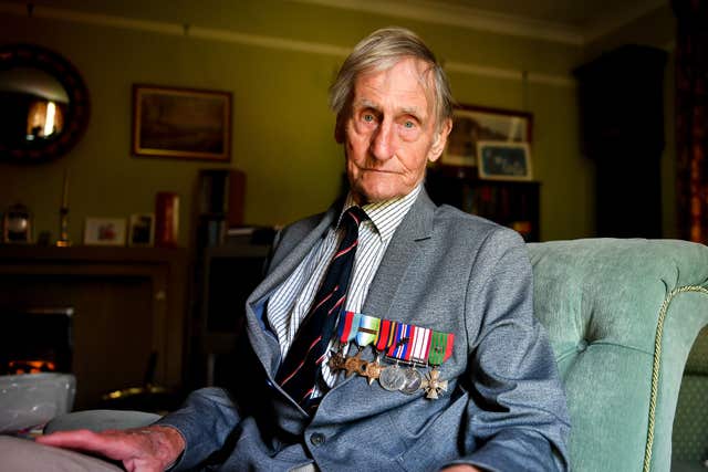 D-Day veteran Jim Booth (Ben Birchall/PA)