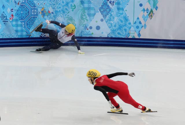 Christie’s calamitous Winter Games in Sochi comes to an end as she is disqualified again after tangling with China’s Jianrou Li on the final bend of their 1000m semi-final