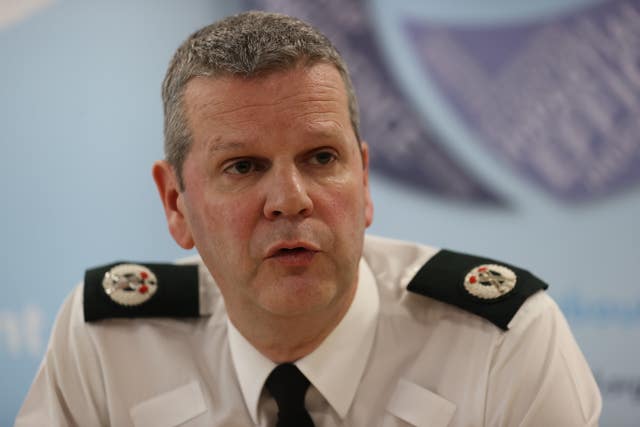 Acting Deputy Chief Constable Chris Todd speaks to the media