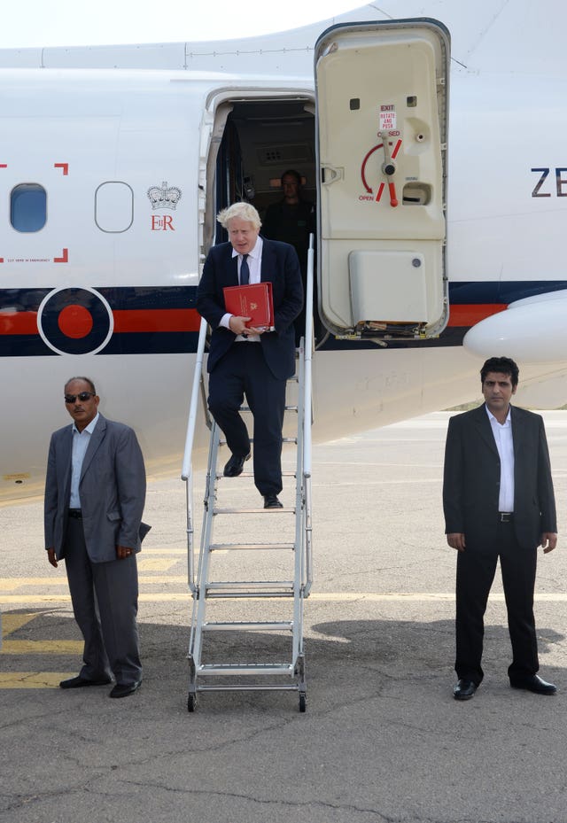 Boris Johnson visits Libya