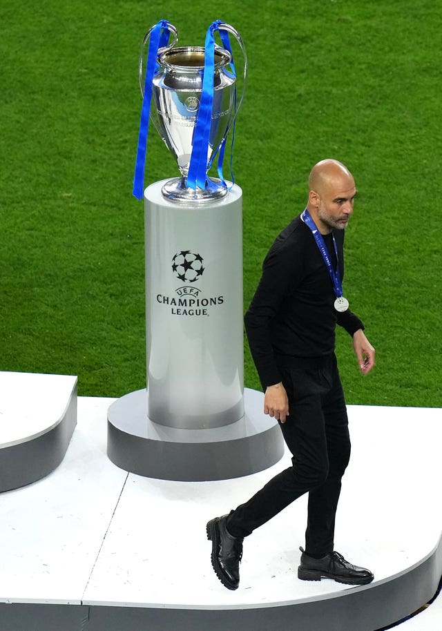 The Champions League trophy has eluded Guardiola so far at City