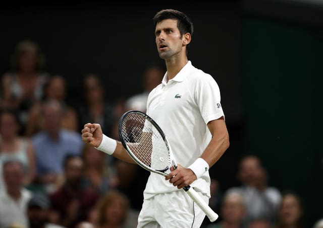 Novak Djokovic is battling to win a fourth Wimbledon title