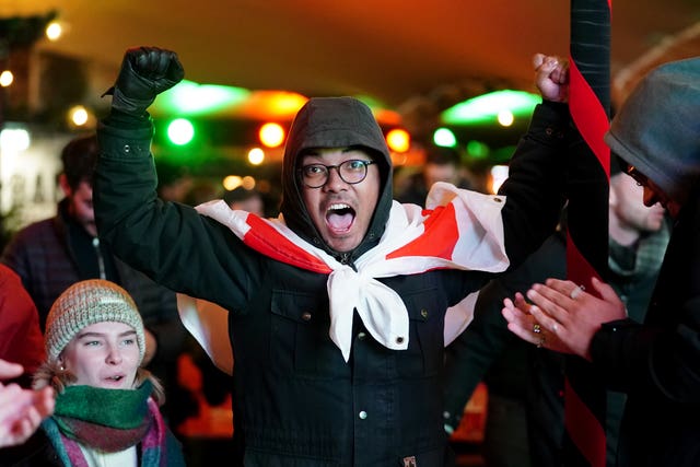 Fans watch England v Senegal – FIFA World Cup 2022