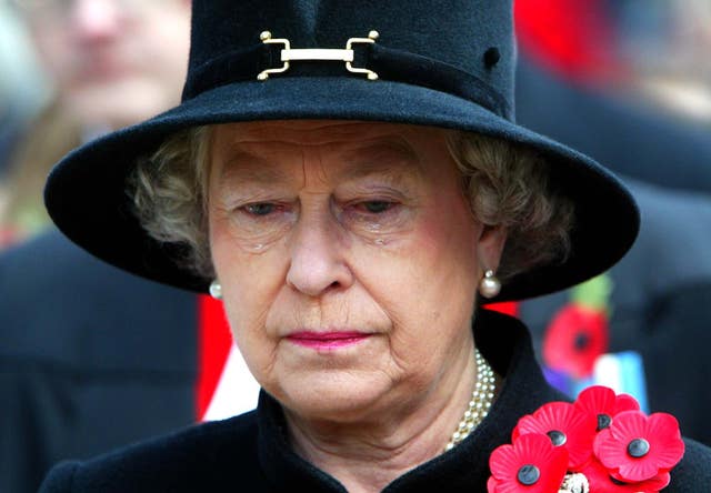 The Queen at the Field of Remembrance Service