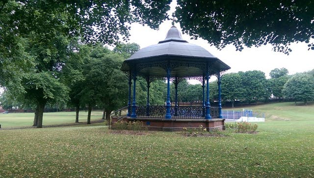 The bandstand in Stevens Park