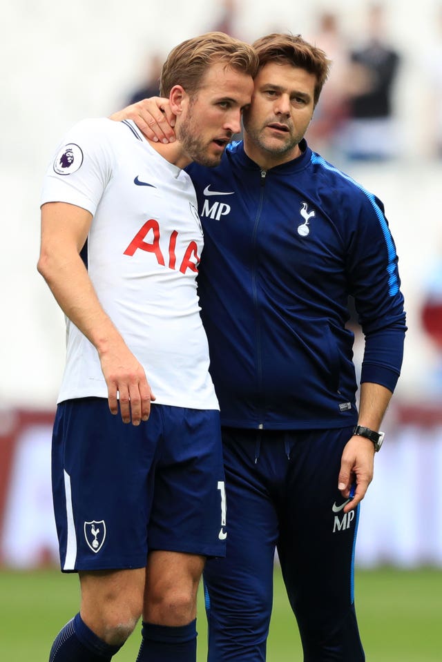 Harry Kane and Mauricio Pochettino