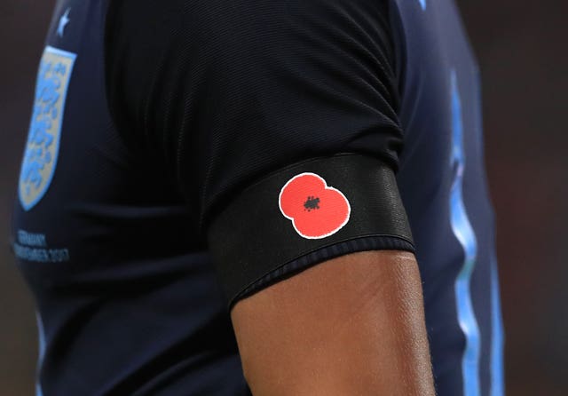 England players have worn the poppy armband in recent November internationals