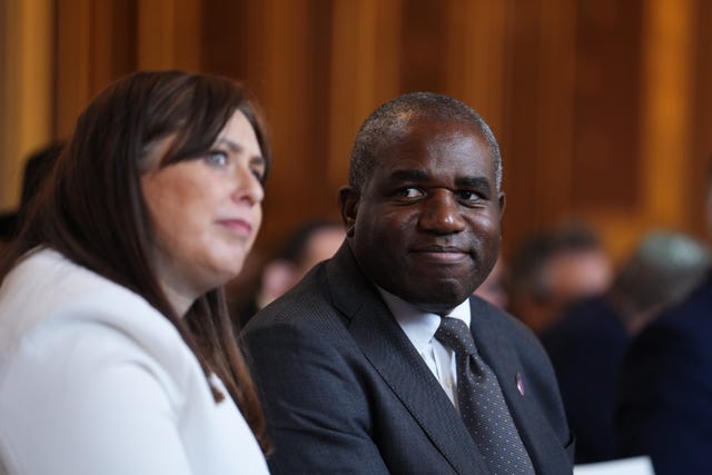 David Lammy with Israeli ambassador to the UK Tzipi Hotovely