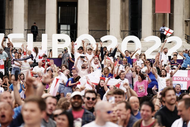 Fans watch England v Germany – UEFA Women’s Euro 2022 – Final