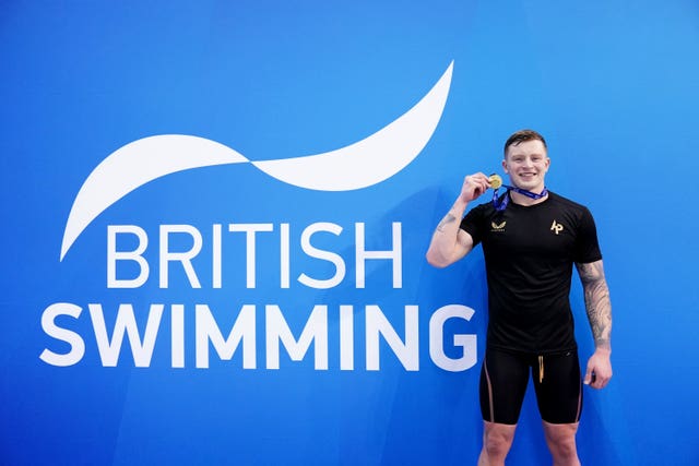 Adam Peaty after competing at Loughborough