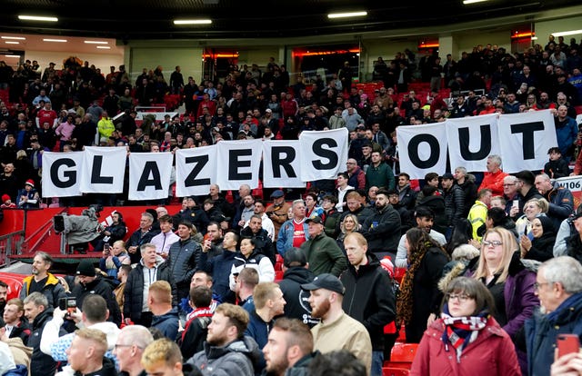 Manchester United fans protest