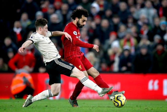 Mohamed Salah's late strike ended United's hopes of avoiding defeat at Anfield 