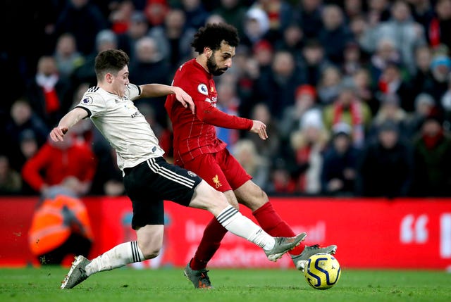 Mohamed Salah's late strike ended United's hopes of avoiding defeat at Anfield