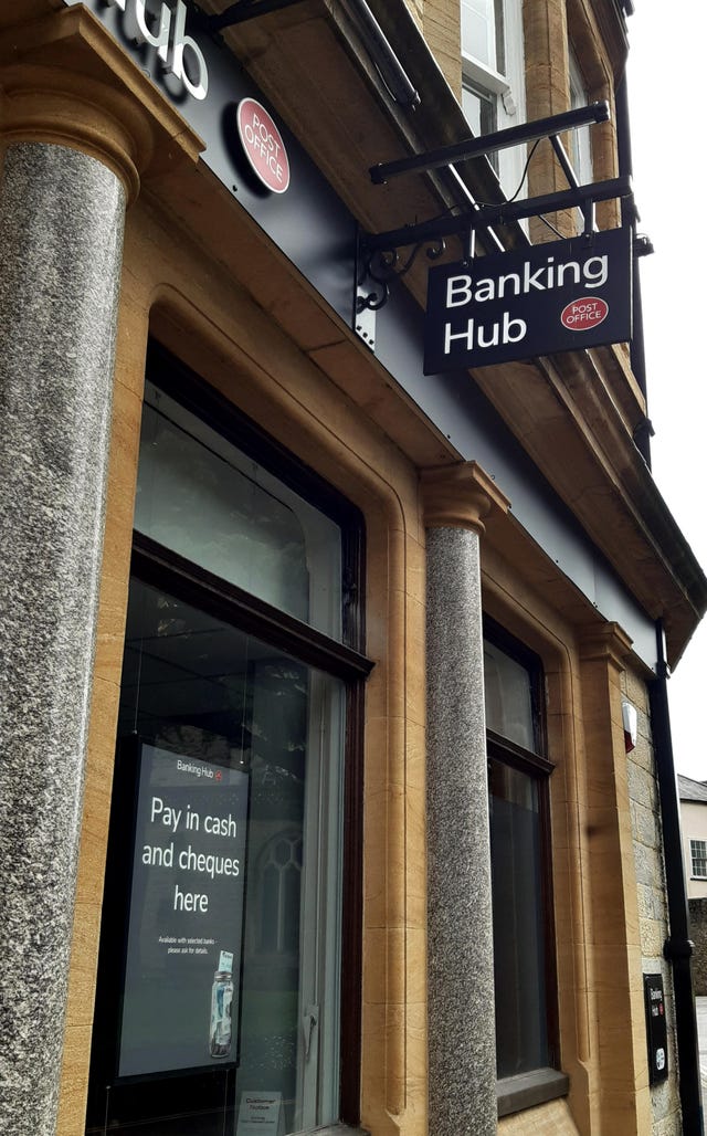External view of a Post office banking hub