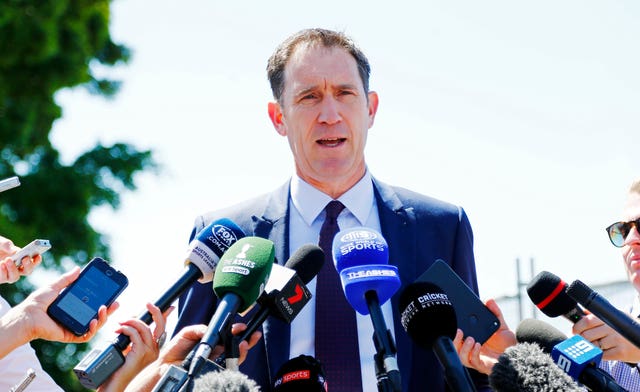 James Sutherland addressed the media in Johannesburg on Wednesday