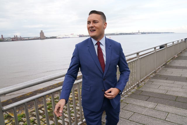 Wes Streeting pictured by the media