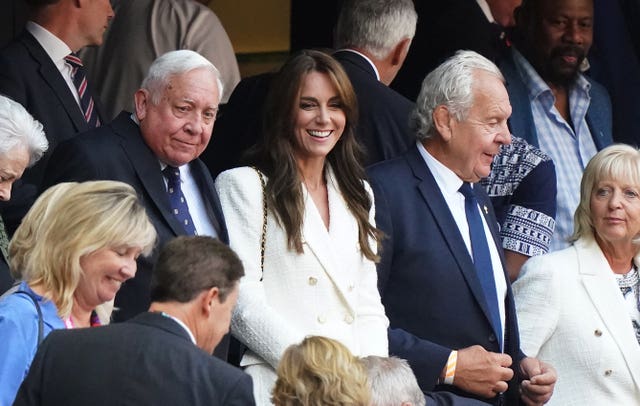 The Princess of Wales was in the stands with Bill Beaumont 