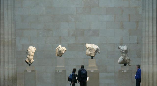 Sections of the Parthenon Marbles in London’s British Museum