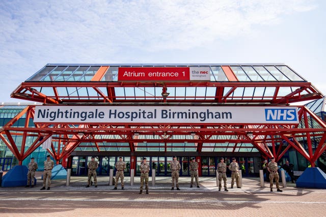 Birmingham's NEC complex, which houses a Nightingale Hospital