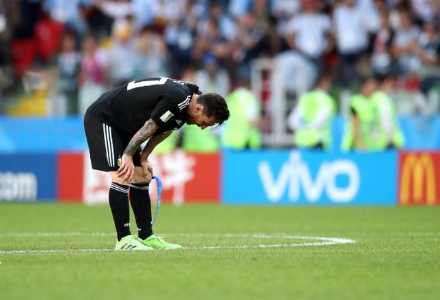 Argentina's Lionel Messi had a penalty saved in the opening game with Iceland
