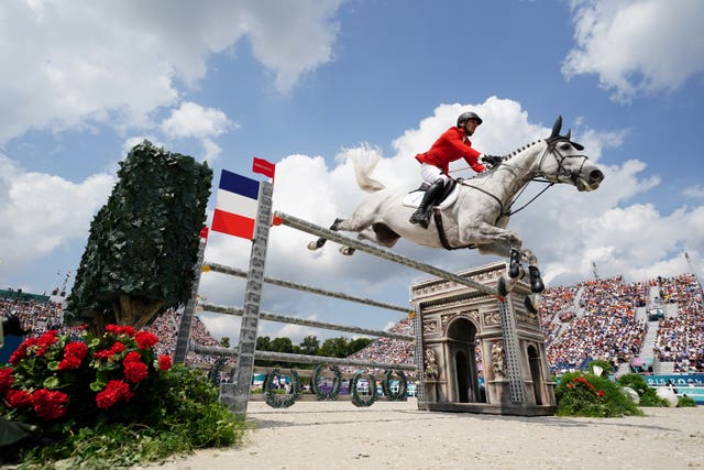 Germany’s Christian Kukuk at the equestrian