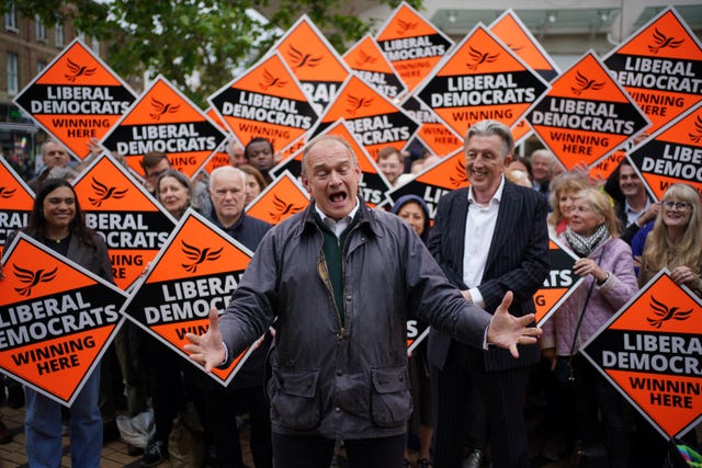 Liberal Democrats leader Sir Ed Davey said the issue of care is deeply personal to him (Yui Mok/PA)