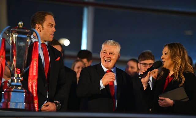 Warren Gatland with the Six Nations trophy last year