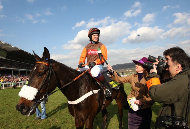 Sam Waley-Cohen after winning the Gold Cup with Long Run