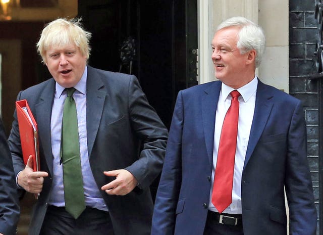 David Davis said he had not changed his mind after calling for Boris Johnson to resign as PM