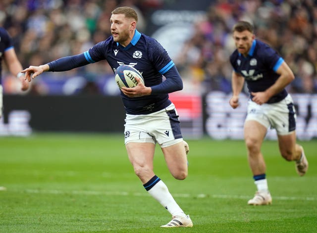Scotland fly-half Finn Russell, left, has the potential to harm Ireland's title challenge