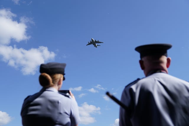 Flypast rehearsal