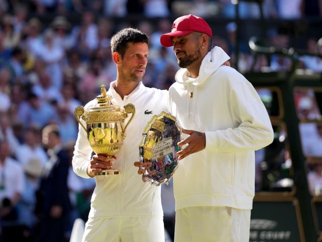 Novak Djokovic beat Nick Kyrgios in an entertaining men's single final - giving the Serbian his seventh title in SW19
