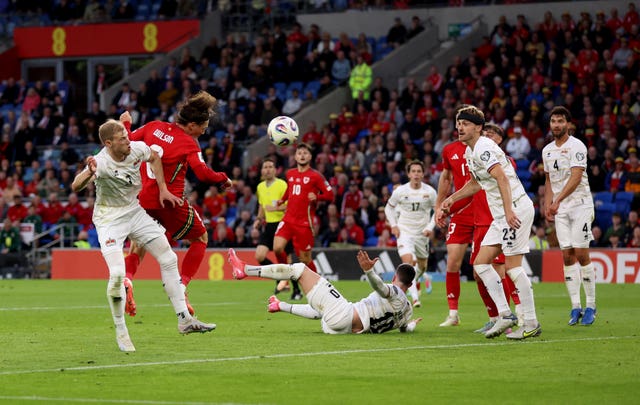 Wales’ Harry Wilson scores