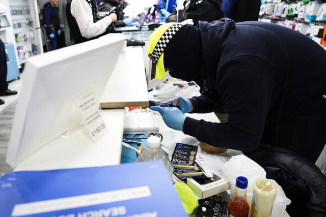 Police search