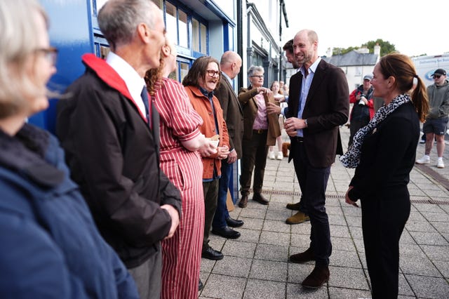 William meets the public on a visit to Dartmoor