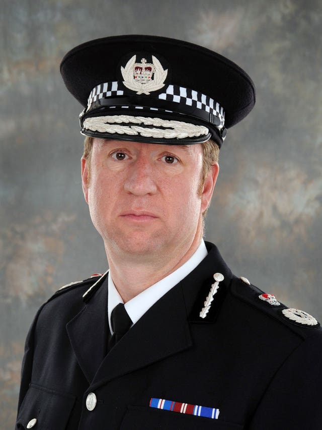 Undated handout file photo issued by Norfolk Police of Norfolk Police Chief Constable Simon Bailey (Norfolk Police/PA)