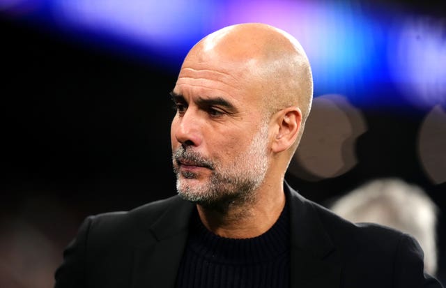 Manchester City manager Pep Guardiola before his side's Champions League game against Real Madrid at the Bernabeu Stadium