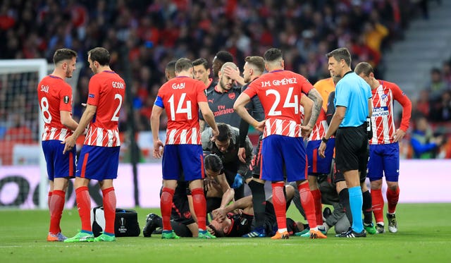 Laurent Koscielny suffered the injury early on in Madrid