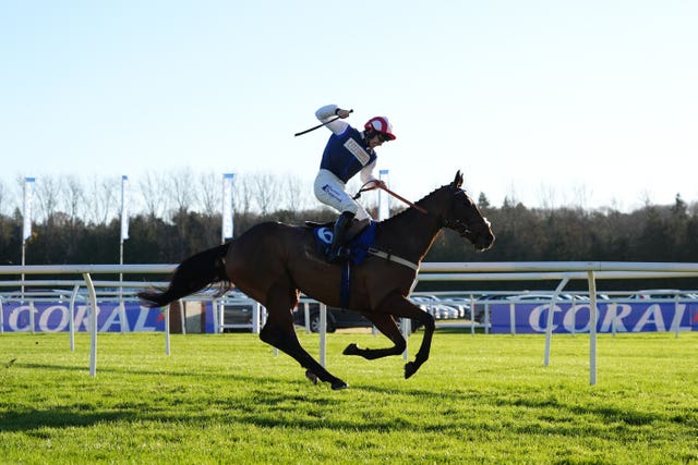 Ben Jones celebrates victory aboard The Jukebox Man